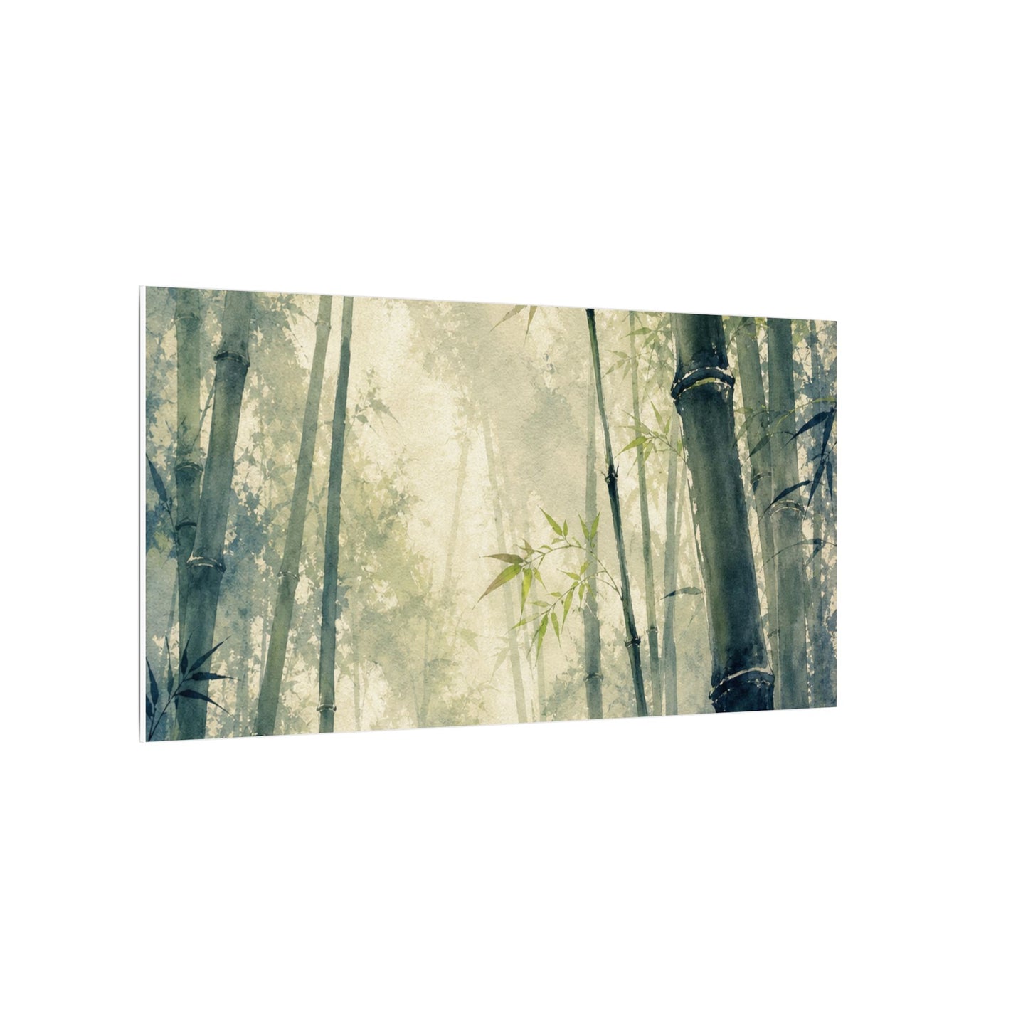 Bamboo Grove Spring Canvas Art | Zen Serene Design