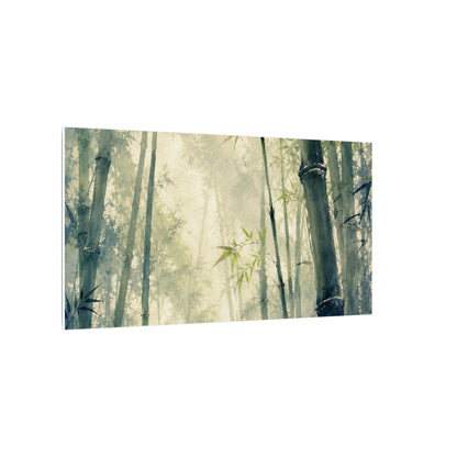 Bamboo Grove Spring Canvas Art | Zen Serene Design