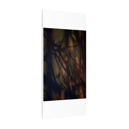 Candlelight Shadow Play Canvas Art - Dark Japandi Shibui