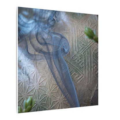Spring Incense Smoke Japanese Pattern Canvas Art | Neutral Decor