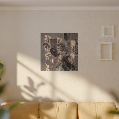 Shadow Play Summer Canvas Art | Japandi Elegant Design