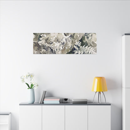 Stone Lantern Watercolor Canvas Art | Elegant Japandi Art