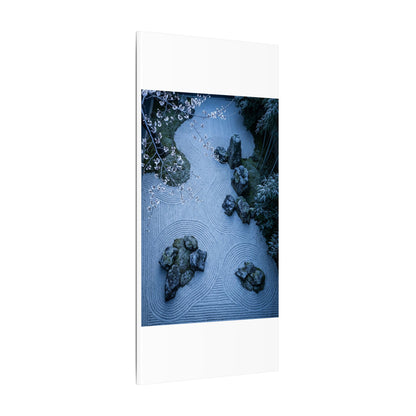 Contemplative Cherry Blossom Canvas Art - Karesansui Zen