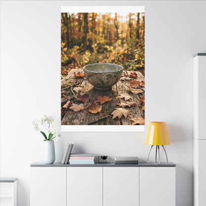 Elegant Ceramic Bowl Canvas Art - Japanese Pattern Japandi