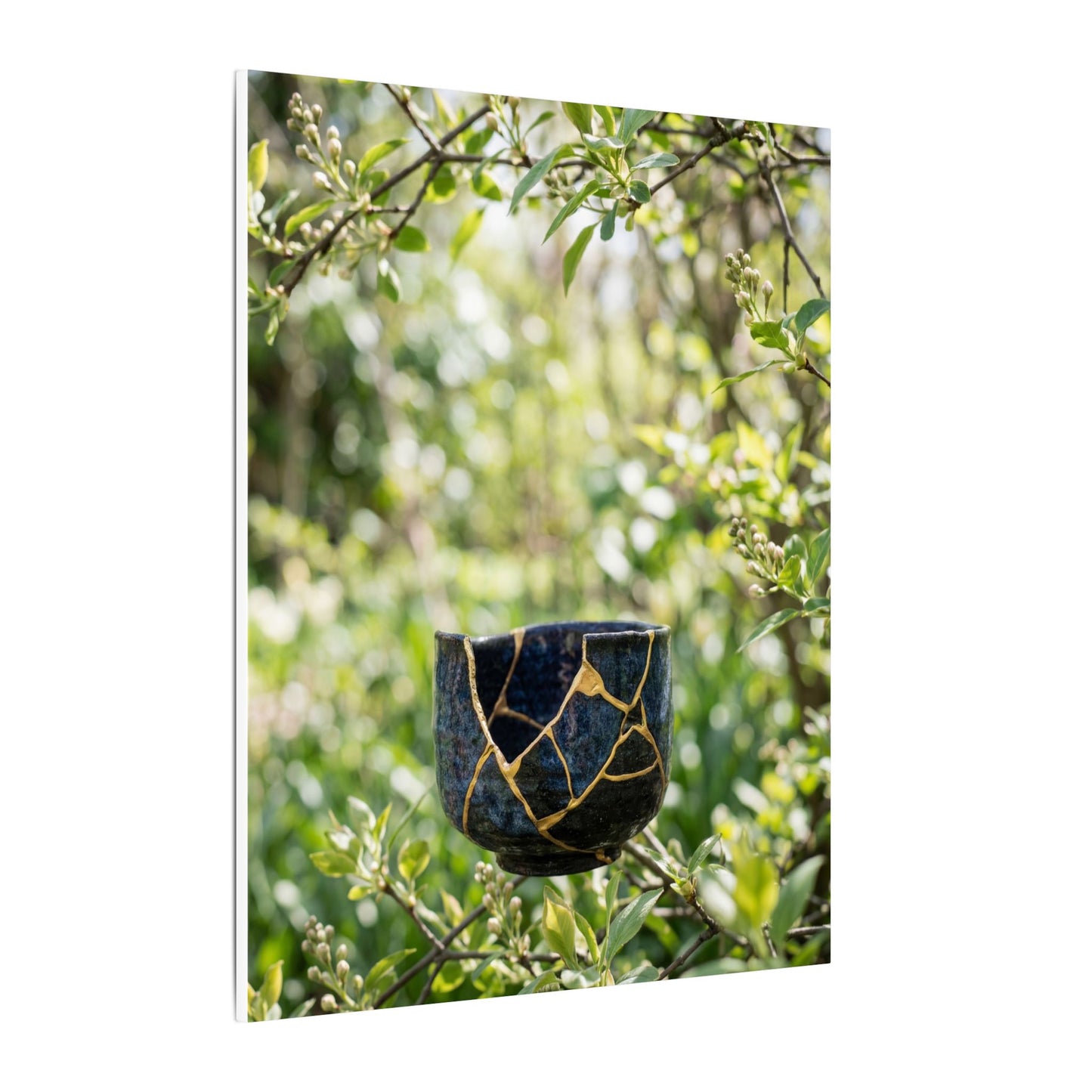 Kintsugi Broken Pottery in Dappled | Broken Beauty Canvas Art