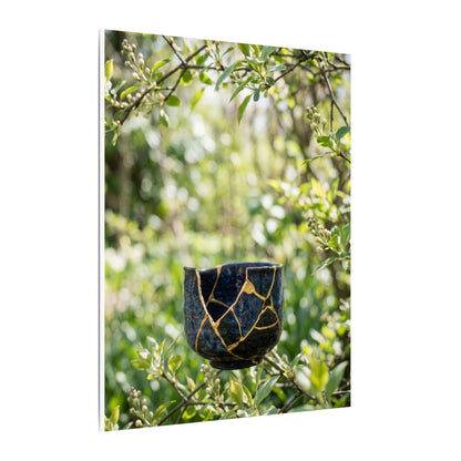 Kintsugi Broken Pottery in Dappled | Broken Beauty Canvas Art