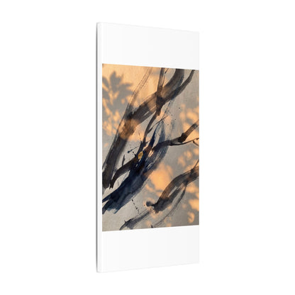 Datsuzoku Ink Brushstroke Canvas Art - Dark Japandi Shadow Zen