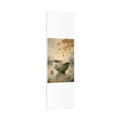 Autumn Ceramic Bowl Watercolor Canvas Art | Cozy Decor
