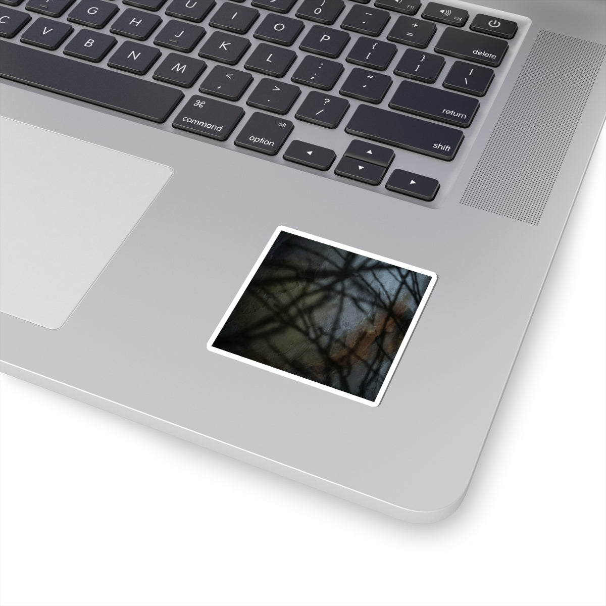 Dark Japandi Shadow Play in Moonlight | Dark Texture Sticker