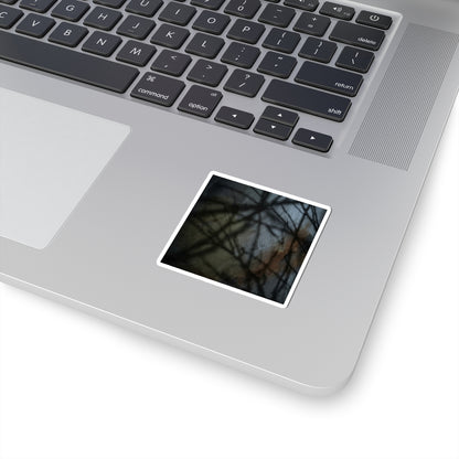 Dark Japandi Shadow Play in Moonlight | Dark Texture Sticker