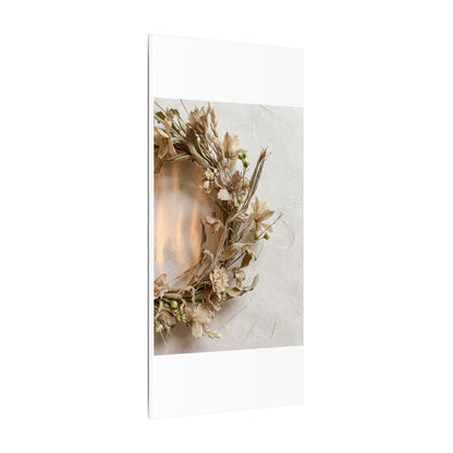 Dried Flowers Japanese Pattern Canvas Art | Neutral Japandi Art