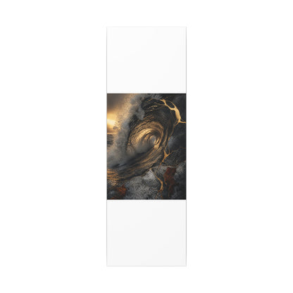 Kanso Ocean Wave Canvas Art - Kintsugi Gold Vein