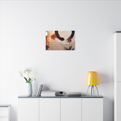 Tranquil Rock Garden Canvas Art - Enso Zen
