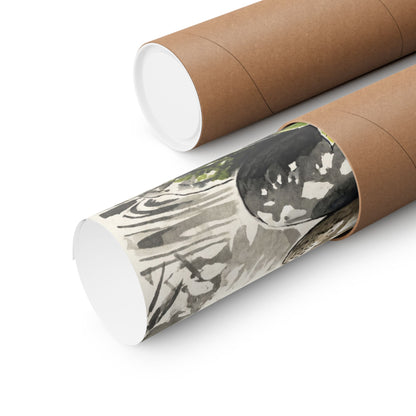 River Stones Spring Wall Art Print | Japandi Warm Design