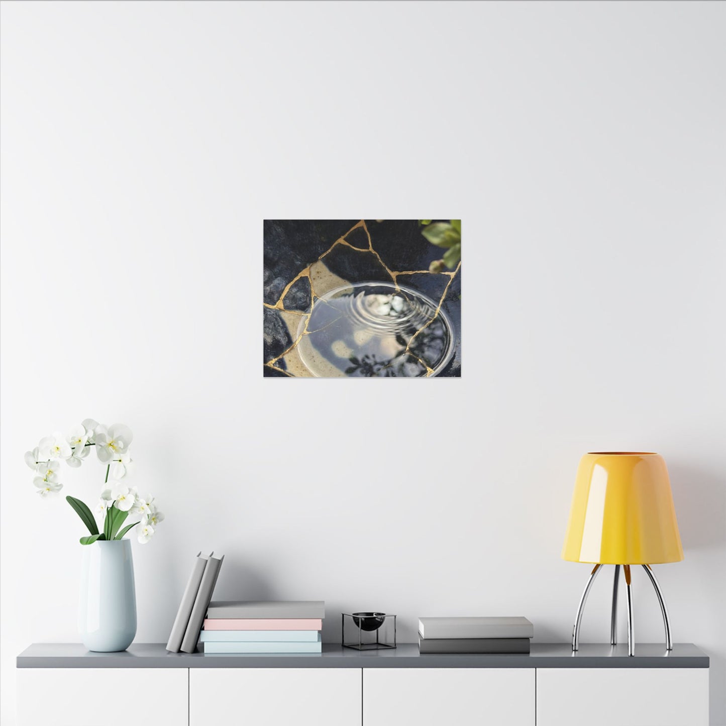 Water Ripple Spring Canvas Art | Kintsugi Beautiful Design