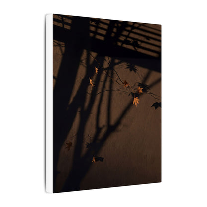 Shadow Play Autumn Canvas Art | Dark Japandi Luxurious Design