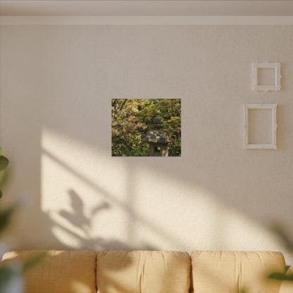 Spring Stone Lantern Gold Repair Canvas Art | Beautiful Decor
