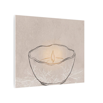 Ceramic Bowl Minimal Line Canvas Art | Neutral Japandi Art