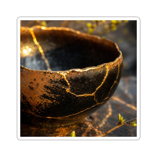 Ceramic Bowl Gold Vein Sticker | Resilient Kintsugi Art