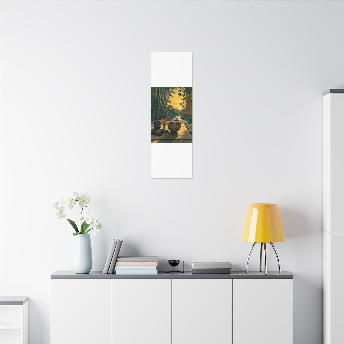 Ma Tea Ceremony Canvas Art - Zen Ukiyo E Inspired