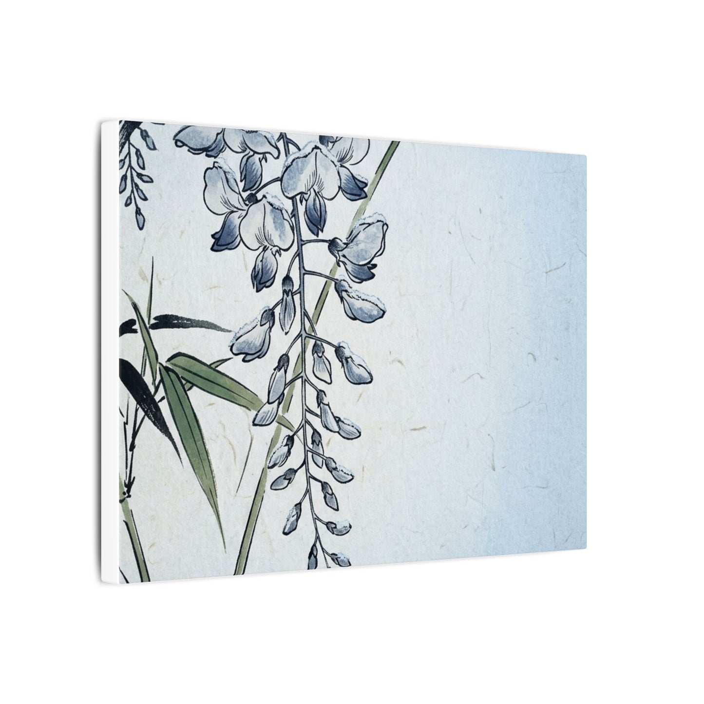 Zen Wisteria in Moonlight | Ukiyo E Inspired Canvas Art
