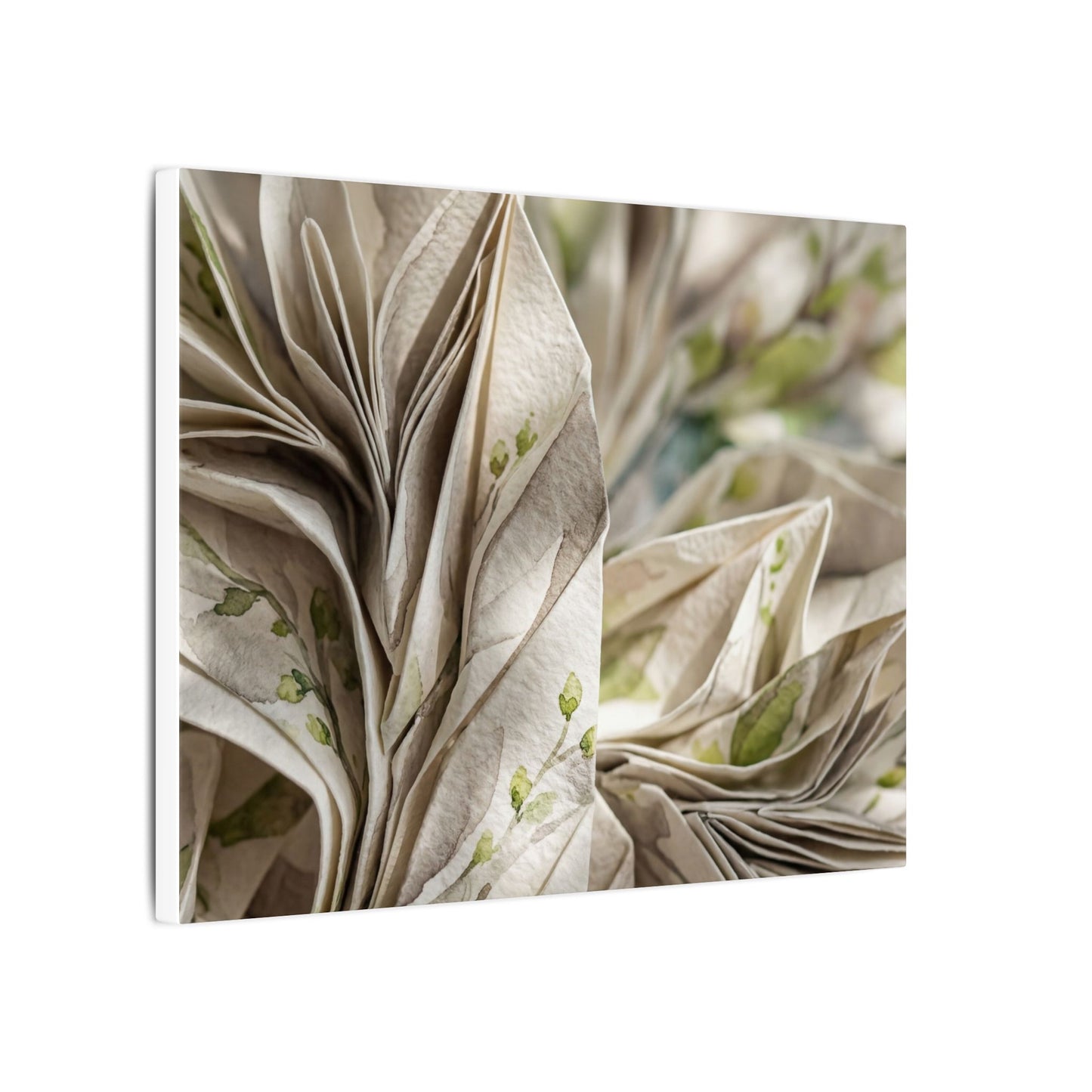Fukinsei Paper Fold Canvas Art - Japandi Watercolor