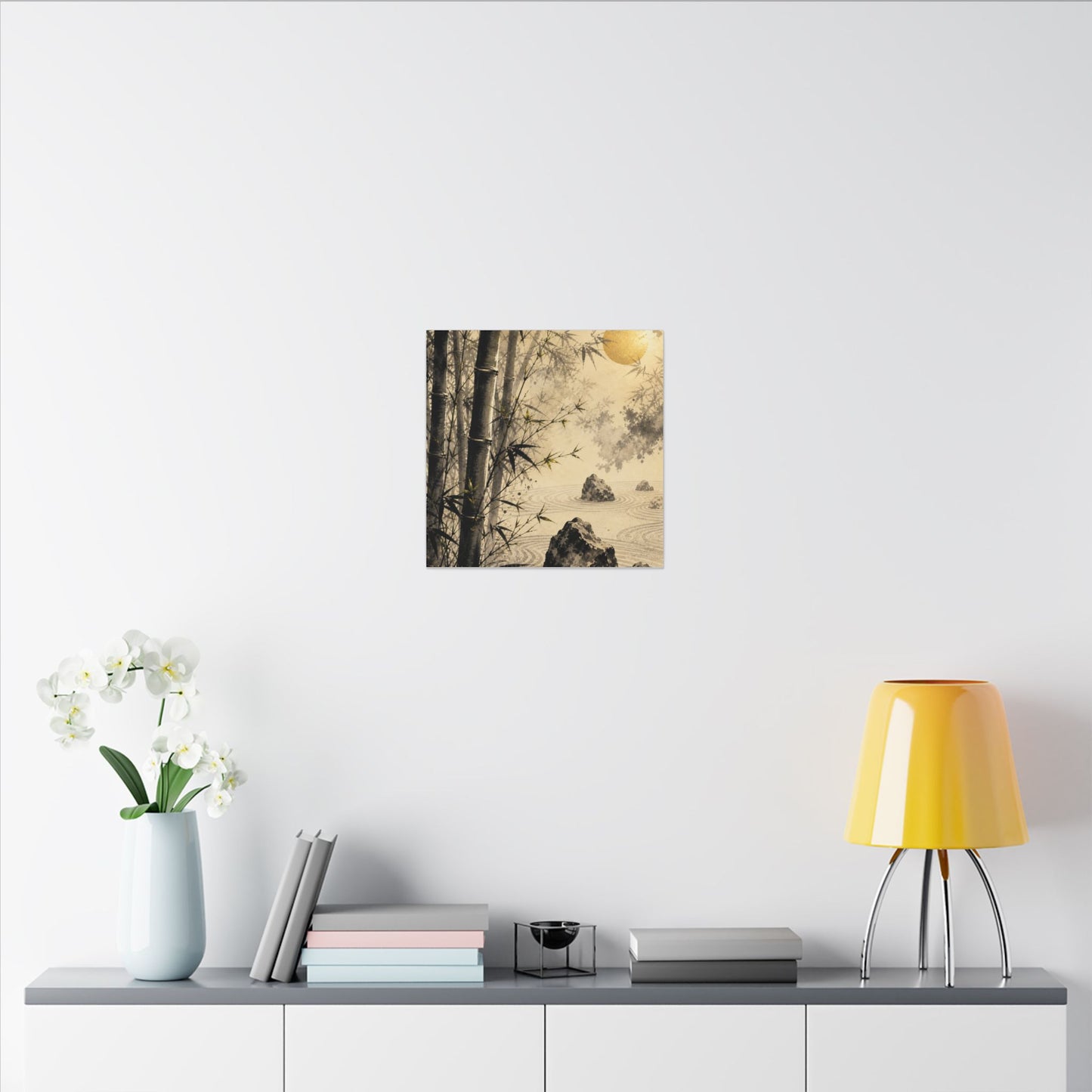 Peaceful Bamboo Grove Canvas Art - Karesansui Zen