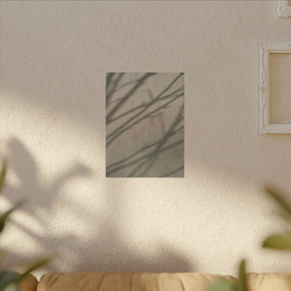Shadow Play Japanese Pattern Canvas Art | Warm Japandi Art