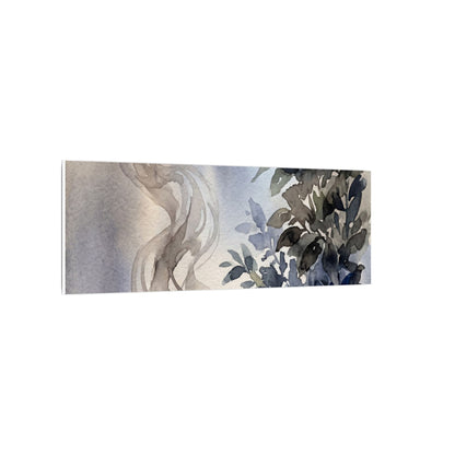 Incense Smoke Summer Canvas Art | Japandi Cozy Design
