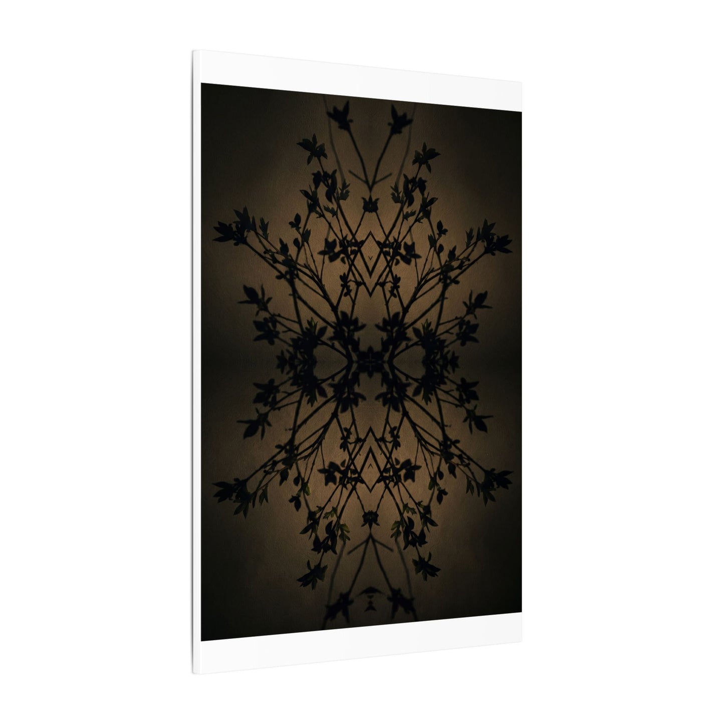 Golden Hour Shadow Play Canvas Art - Dark Japandi Seijaku