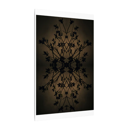 Golden Hour Shadow Play Canvas Art - Dark Japandi Seijaku