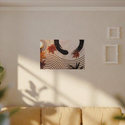 Tranquil Rock Garden Canvas Art - Enso Zen