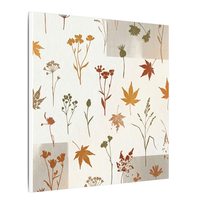 Autumn Dried Flowers Japanese Pattern Canvas Art | Elegant Decor