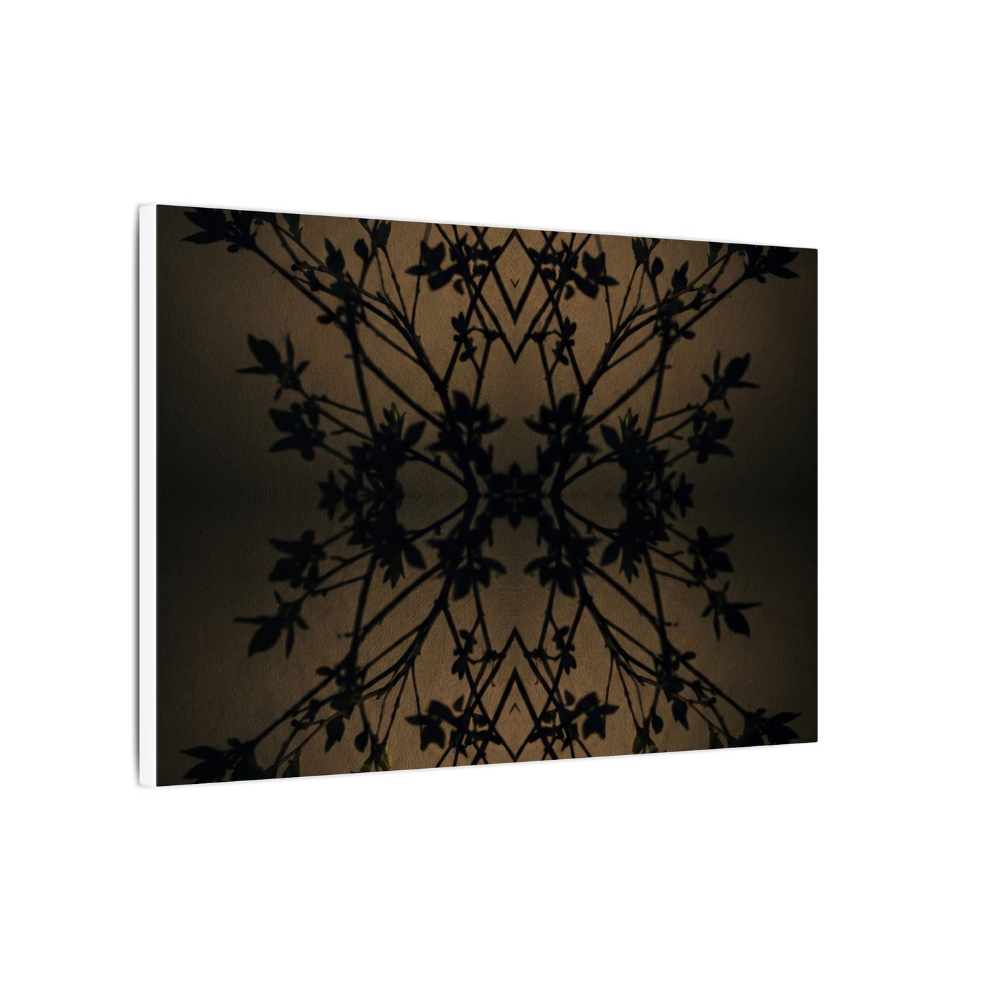 Golden Hour Shadow Play Canvas Art - Dark Japandi Seijaku