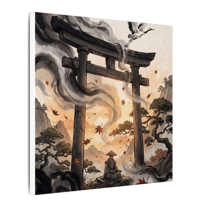 Torii Gate Ukiyo E Inspired Canvas Art | Serene Zen Art