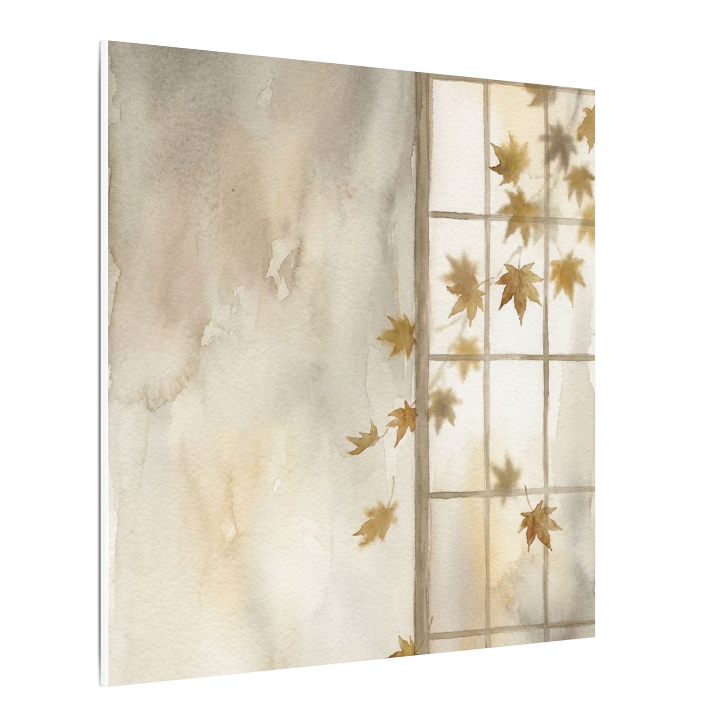 Warm Shoji Screen Canvas Art - Watercolor Japandi