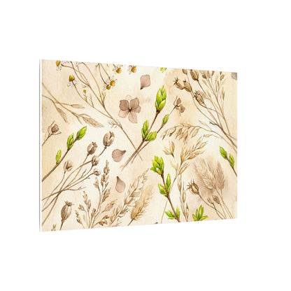 Spring Dried Flowers Watercolor Canvas Art | Earthy Decor