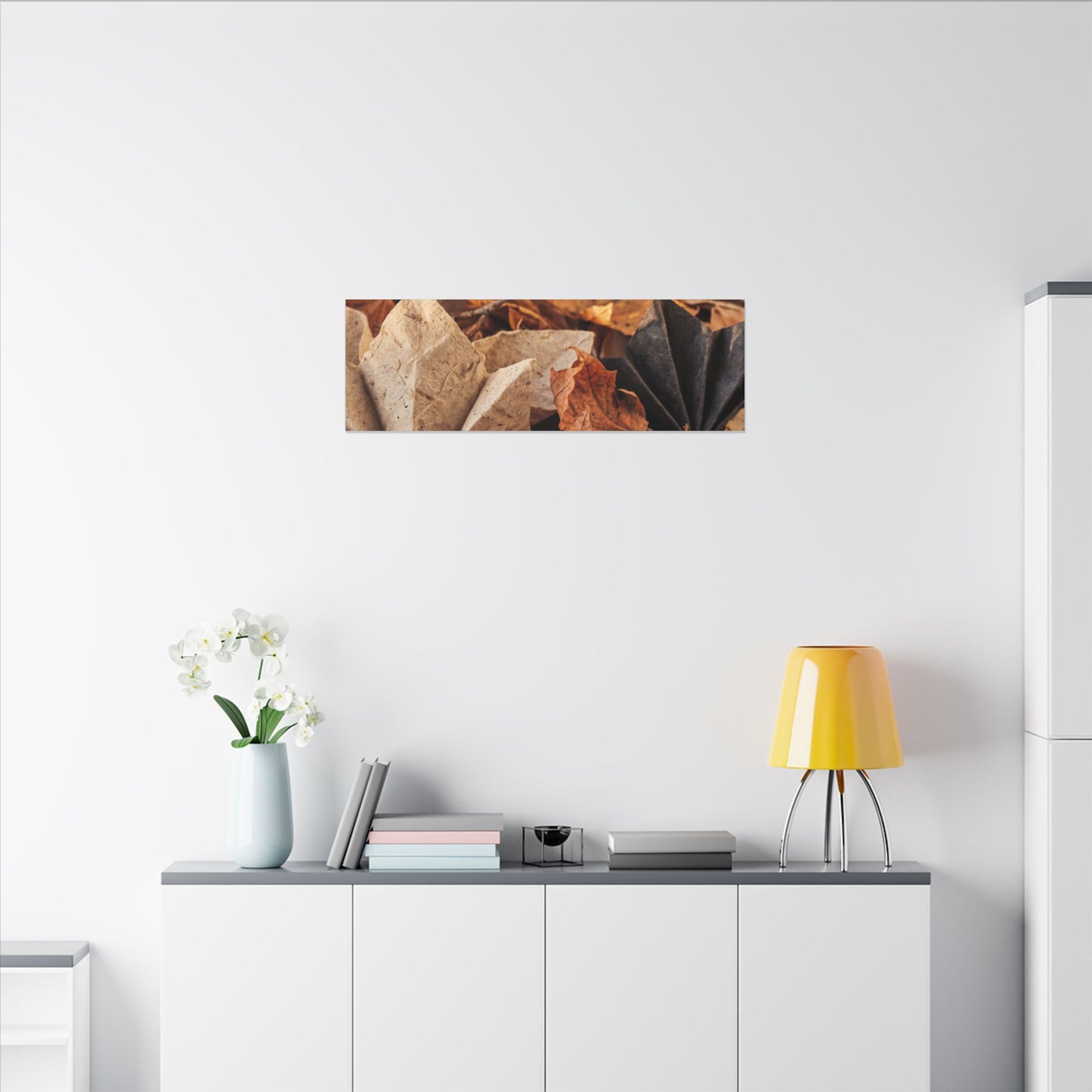 Paper Fold Texture Canvas Art | Elegant Japandi Art