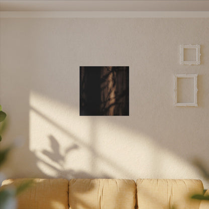 Winter Shadow Play Moody Minimal Canvas Art | Luxurious Decor