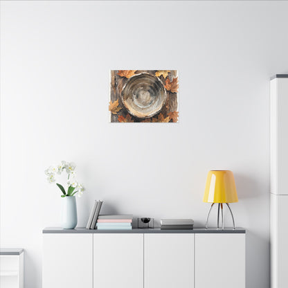 Ma Ceramic Bowl Canvas Art - Japandi Watercolor