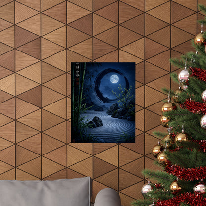 Fukinsei Rock Garden Wall Art Print - Zen Enso