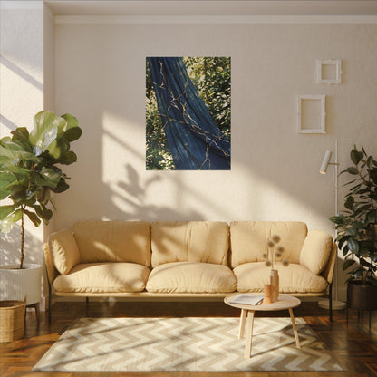 Resilient Silk Drape Canvas Art - Gold Repair Kintsugi