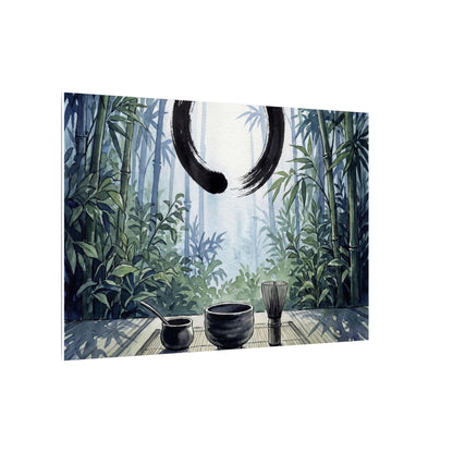 Seijaku Tea Ceremony Canvas Art - Zen Enso