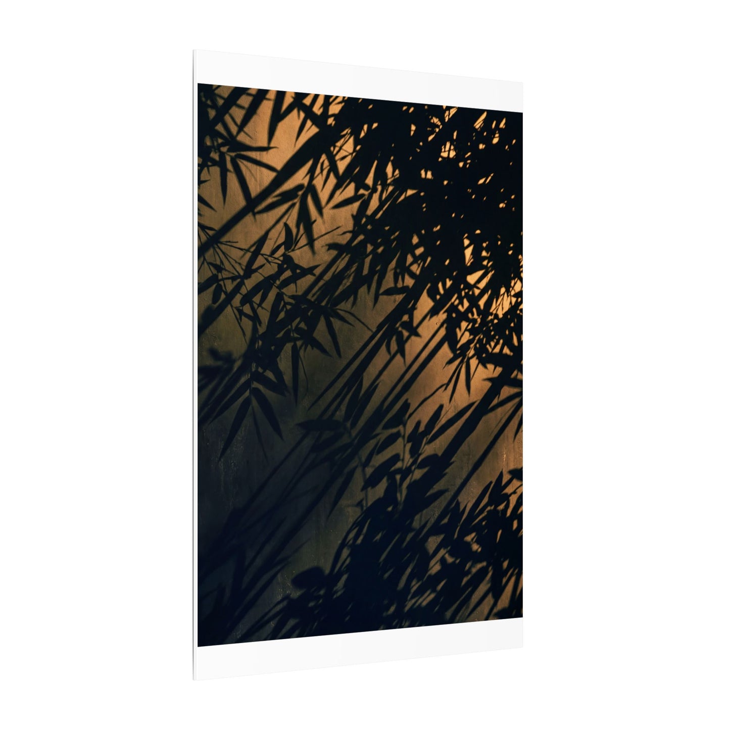 Sophisticated Shadow Play Canvas Art - Shadow Zen Dark Japandi