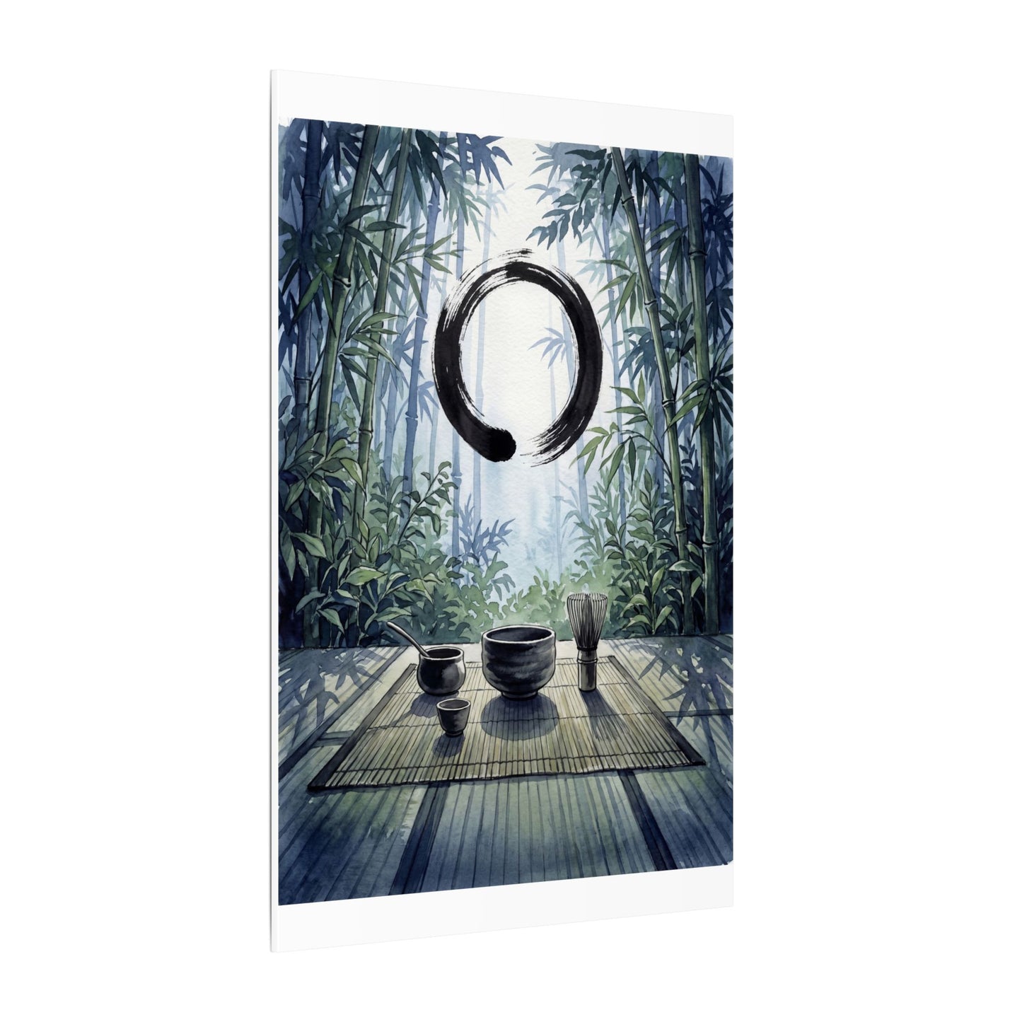 Seijaku Tea Ceremony Canvas Art - Zen Enso