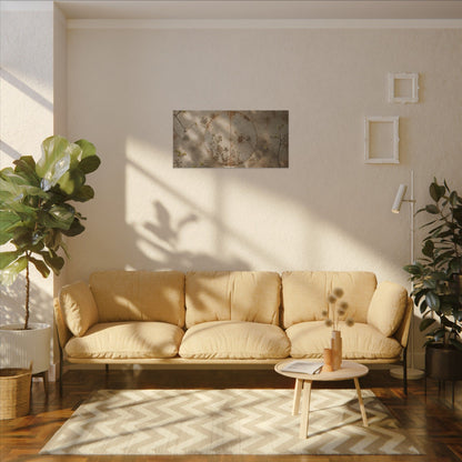 Japandi Rust Patina in Dappled | Japanese Pattern Canvas Art