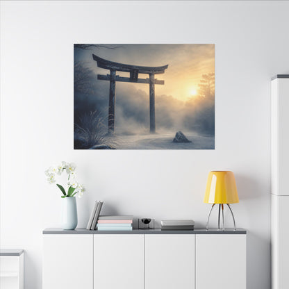Zen Torii Gate in Golden Hour | Karesansui Canvas Art