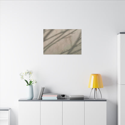 Shadow Play Japanese Pattern Canvas Art | Warm Japandi Art