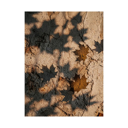 Shadow Play Texture Wall Art Print | Cozy Japandi Art