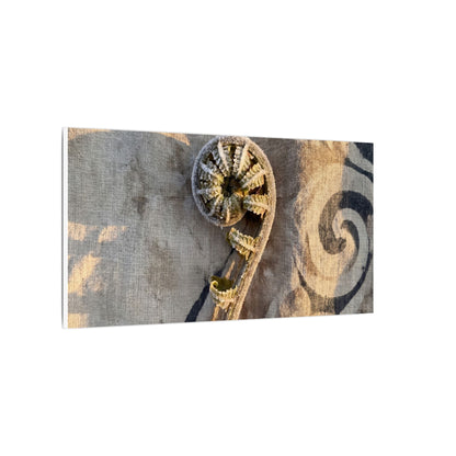 Fern Unfurling Canvas Art | Winter Japandi Japanese Pattern Art